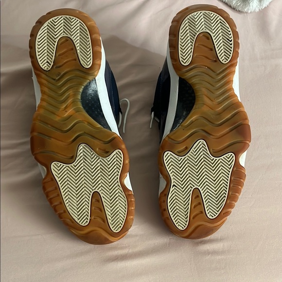 Navy and White Sneakers with Gum Sole - Picture 5 of 5